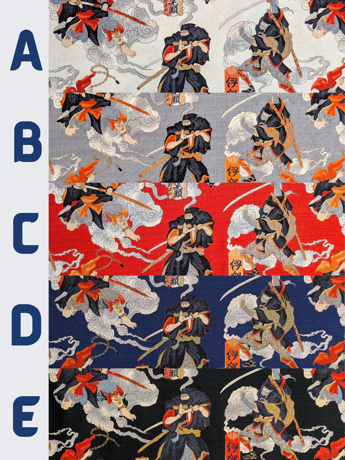 Hokkoh - Traditional Shinobi Cotton Dobby Fabric - Gray