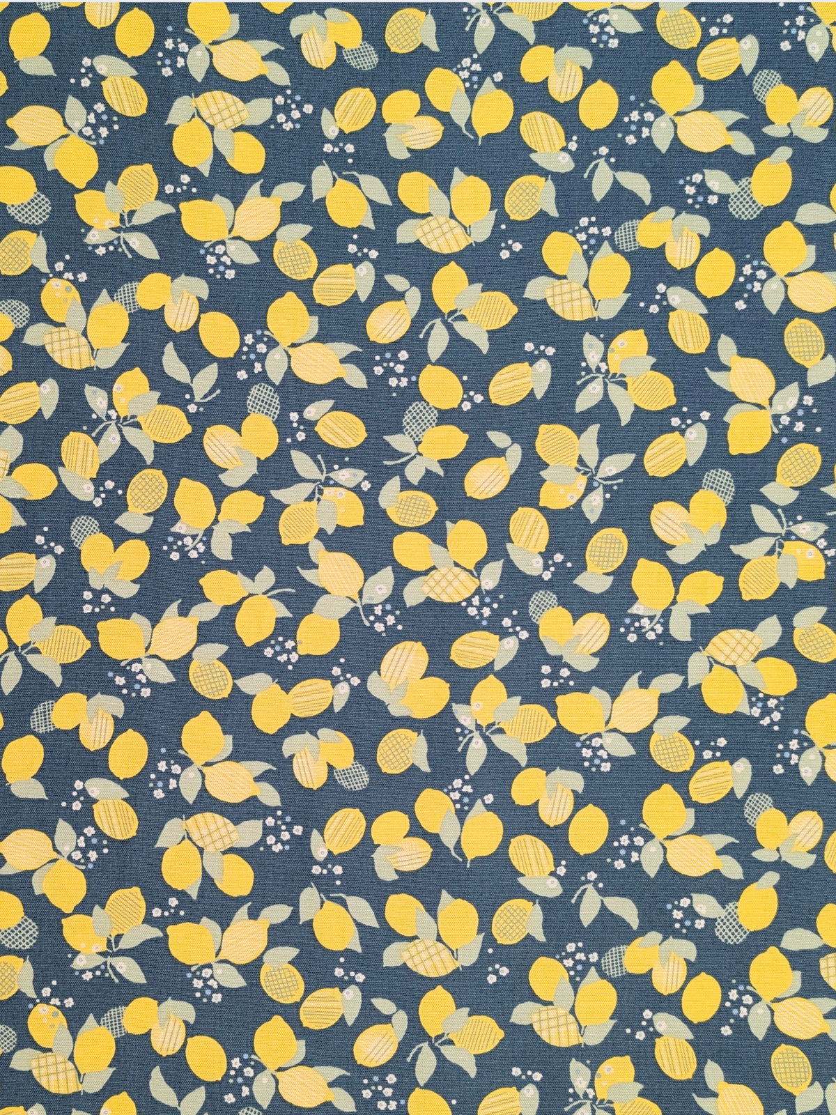 Koizumi - Lemon Bunches Cotton Oxford Fabric - Teal