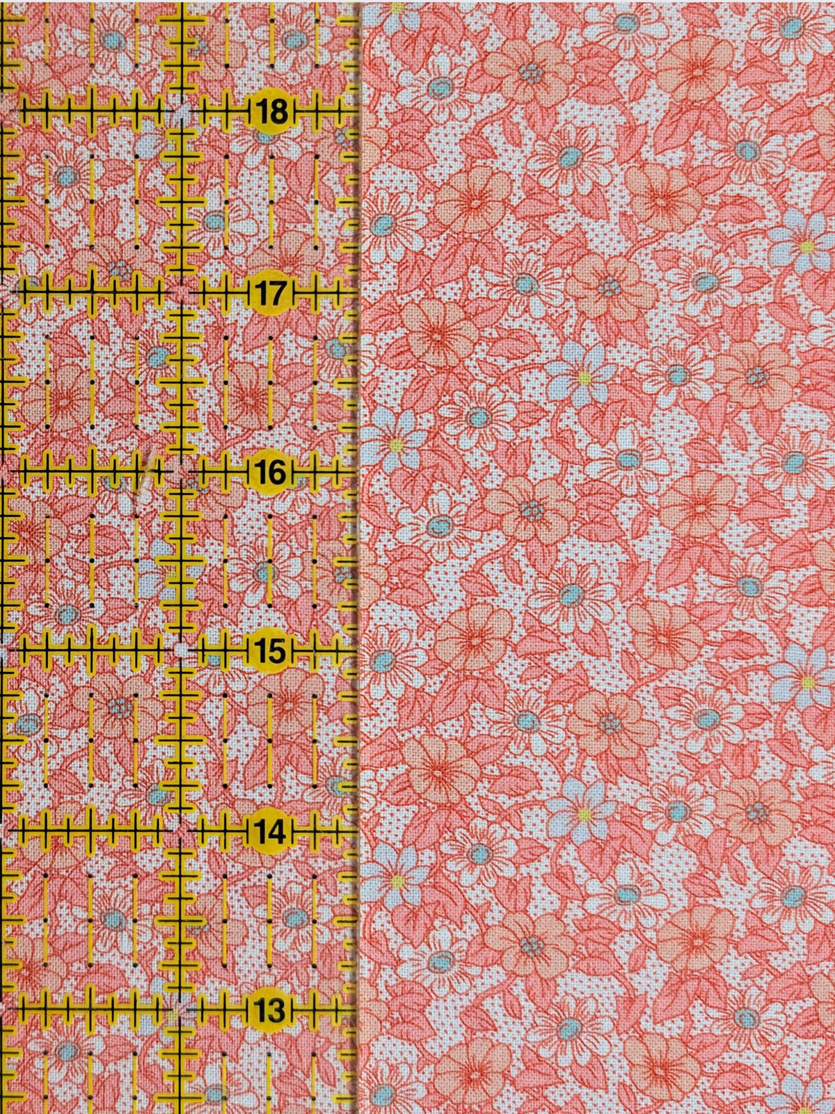 Textile Pantry - Tiny Flowers & Dots Cotton Sheeting Fabric - Pink