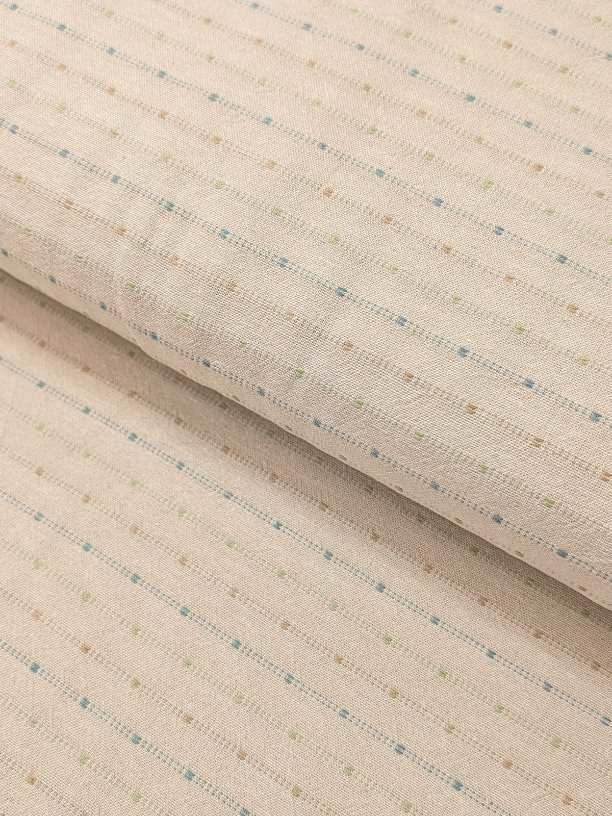 Textile Pantry - Lined Yarn Dyed Cotton Taupe Fabric - Beige