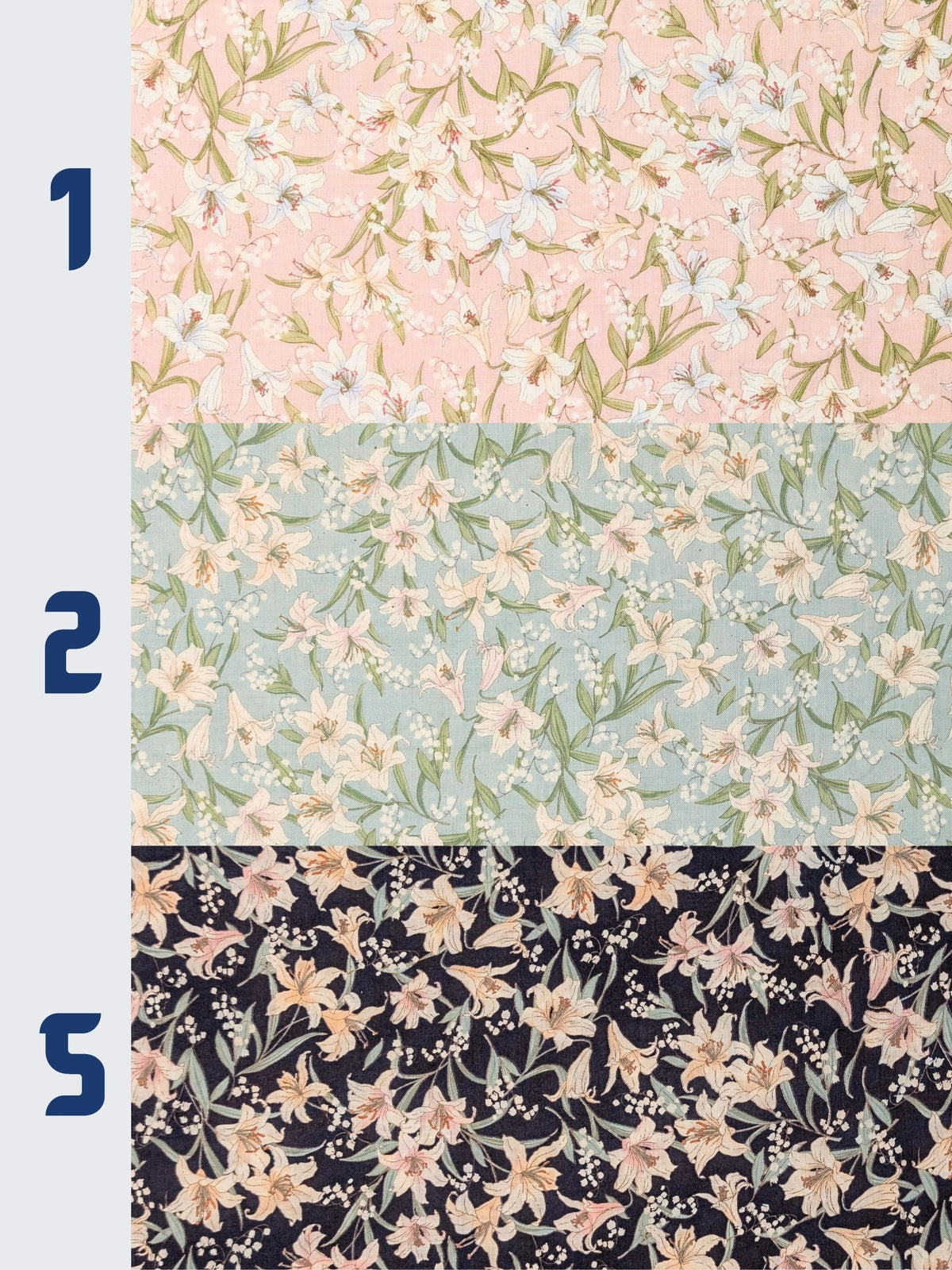 Sevenberry - Flowing Lillies Cotton Shirting Fabric - Pink
