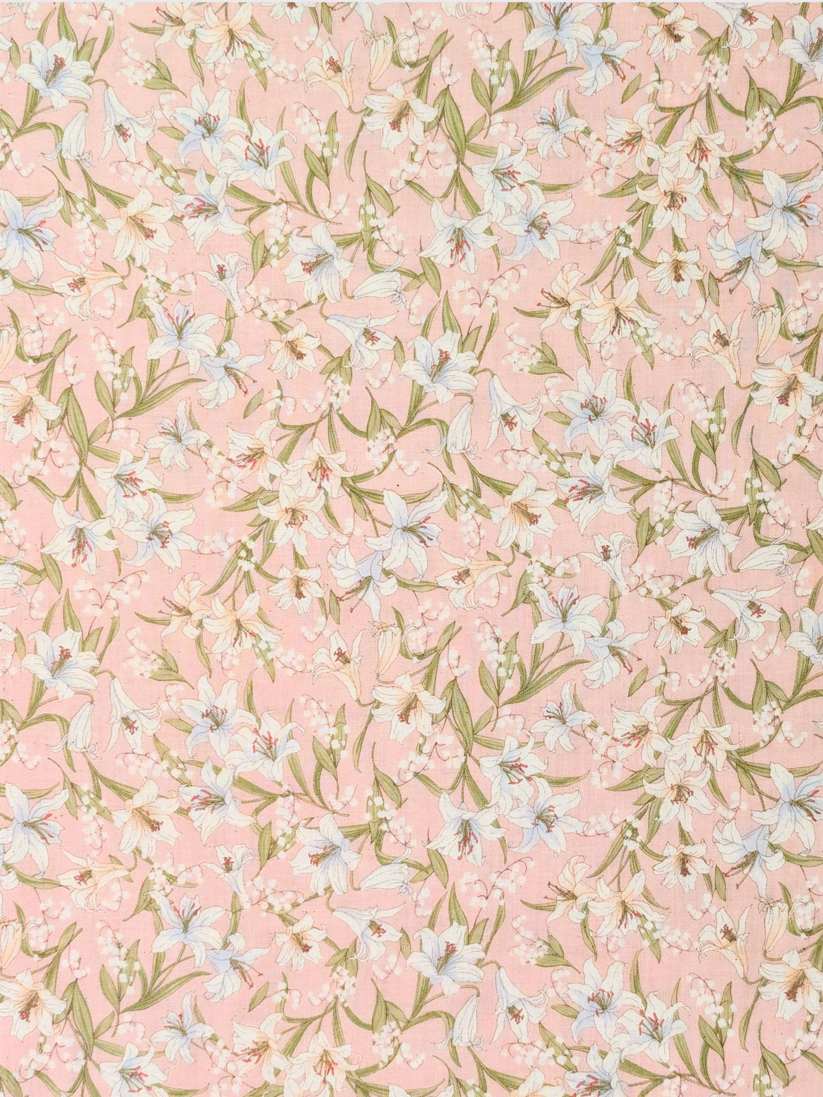 Sevenberry - Flowing Lillies Cotton Shirting Fabric - Pink
