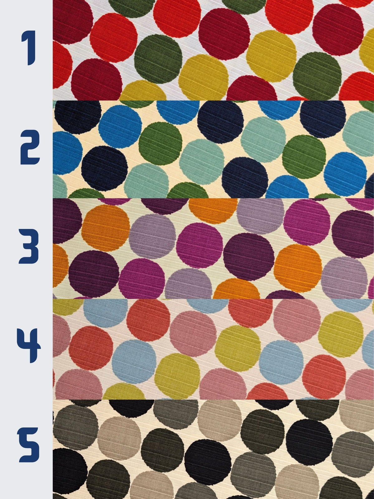 Sevenberry - Circles Cotton Shantung Fabric - Black & Gray