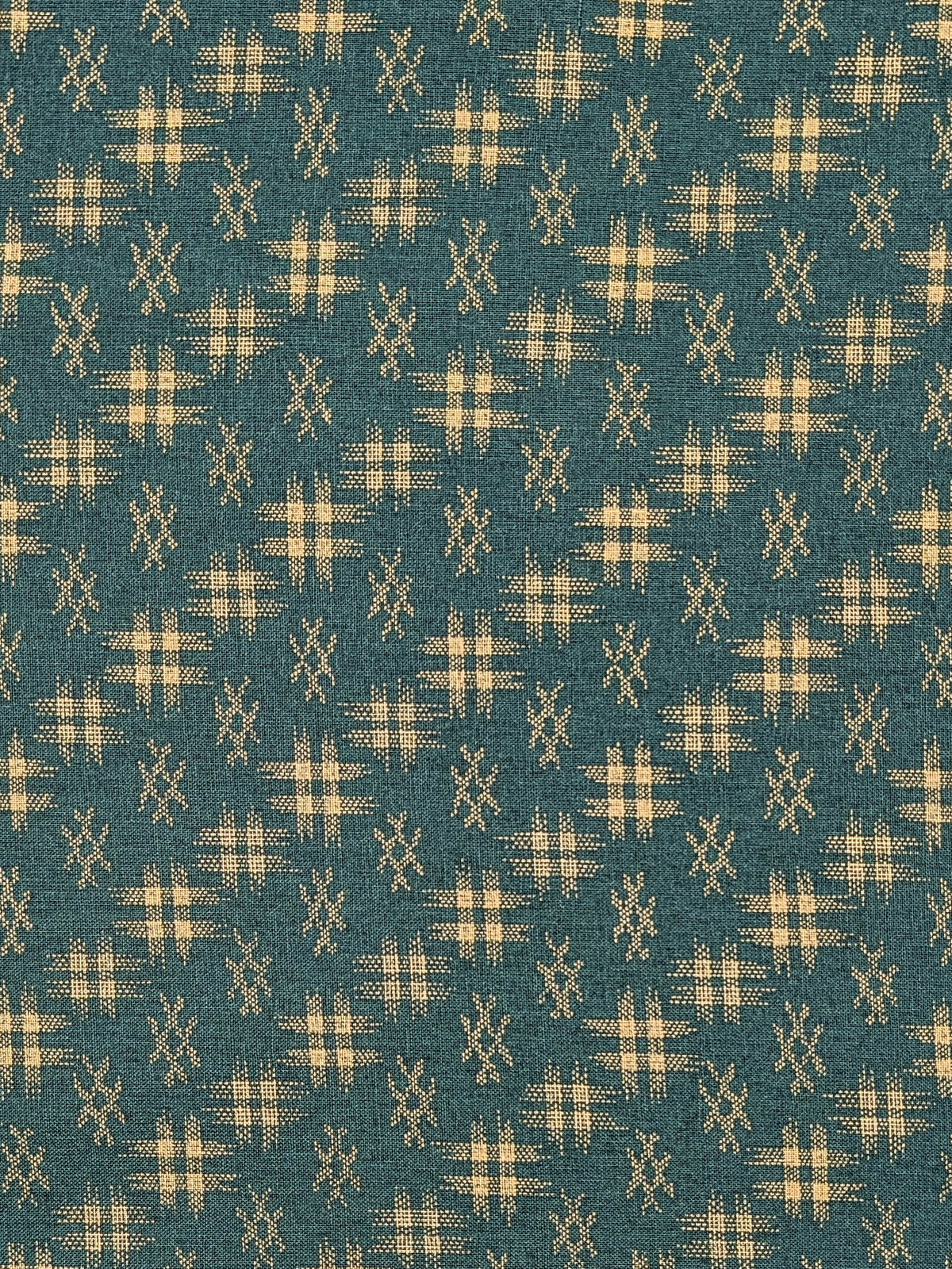 Sevenberry - Water Well (Hashtag Design) Cotton Sheeting Fabric - Teal