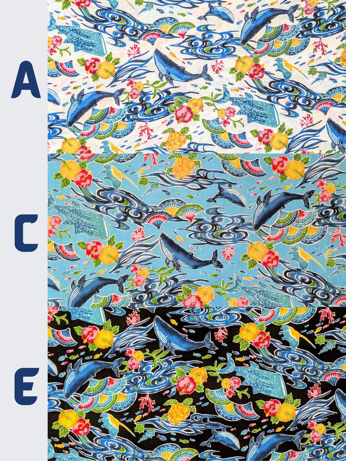 Cosmo - Underwater Paradise Cotton Fabric - Medium Blue