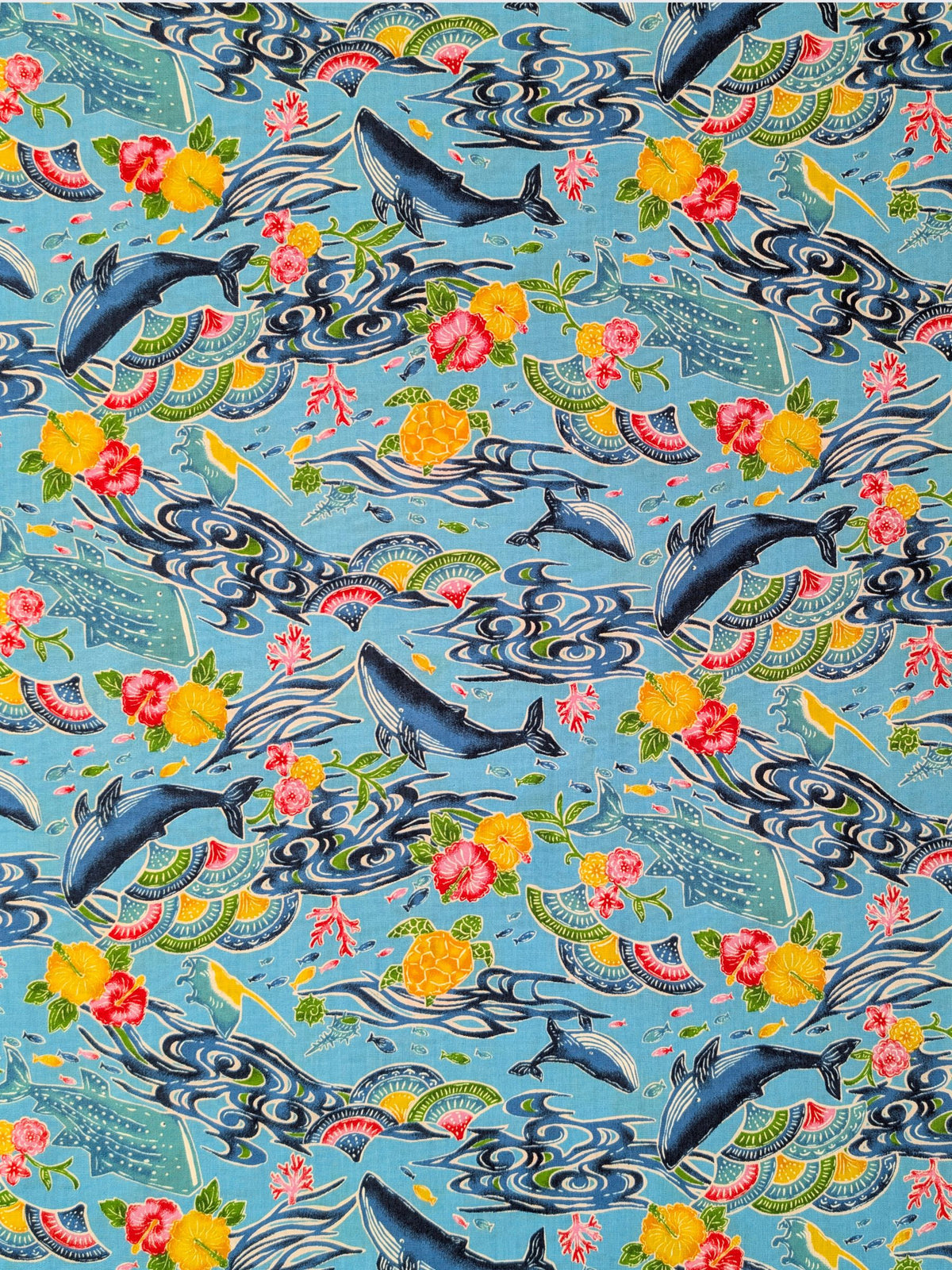 Cosmo - Underwater Paradise Cotton Fabric - Medium Blue