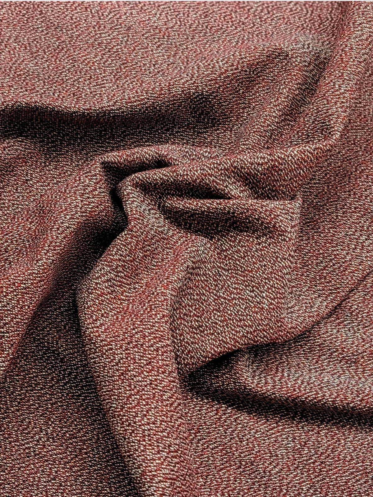 Cosmo - Heathered Yarn Dyed Cotton Fabric - Red