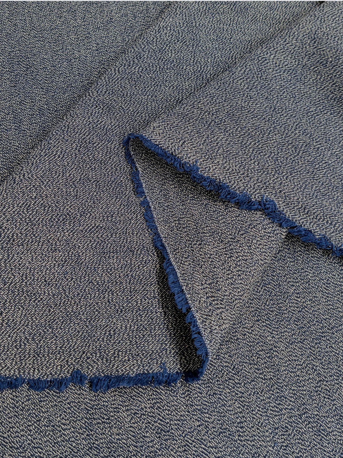 Cosmo - Heathered Yarn Dyed Cotton Fabric - Blue