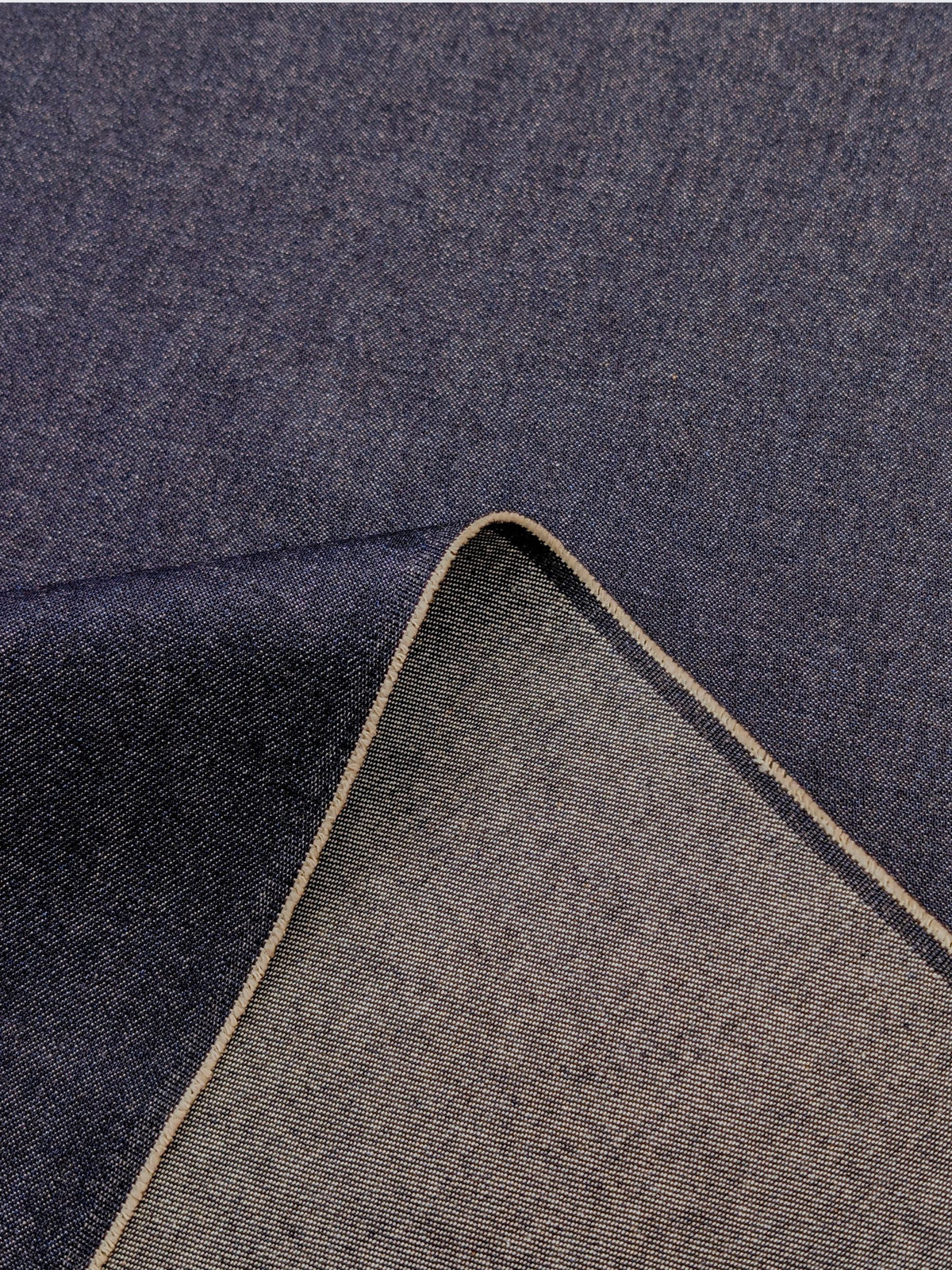 Kaihara Denim - Non-Stretch Japanese Cotton Twill Denim Fabric - 12 oz Dark Blue