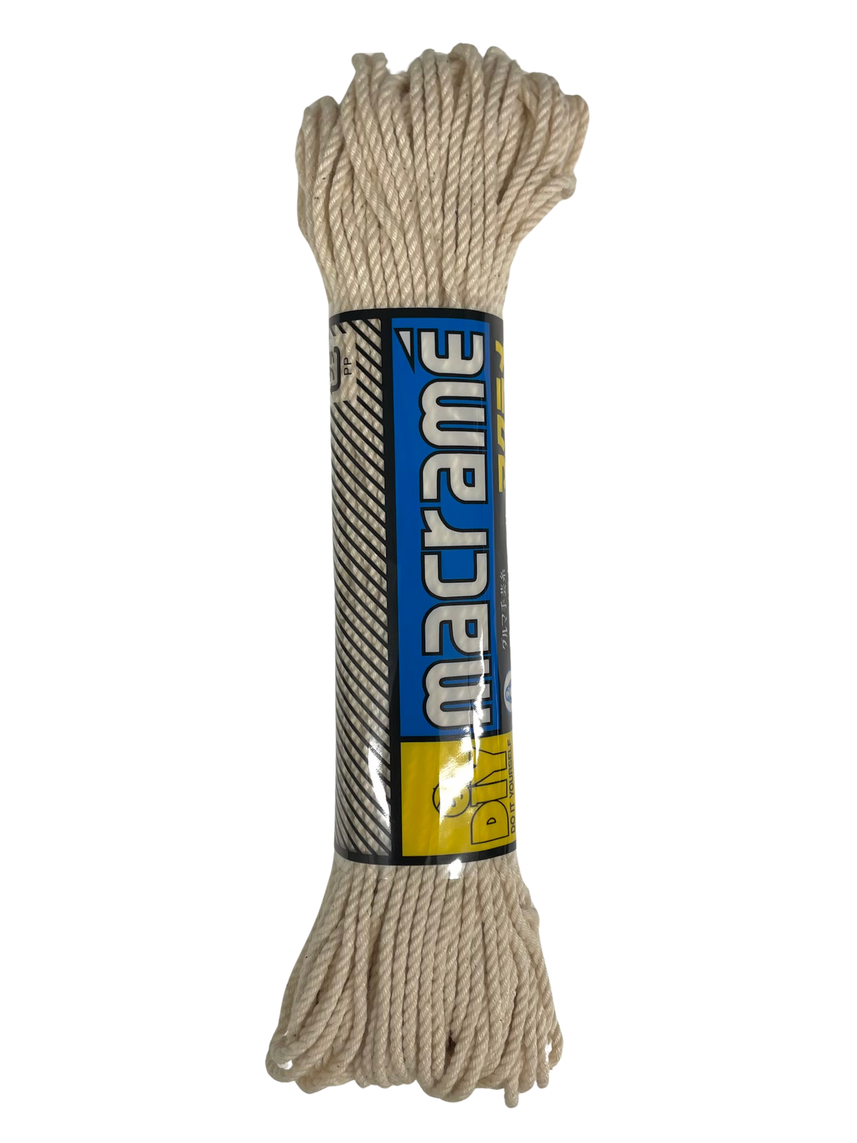 DIY - Macramé Cotton Cord 29 or 45 meter skein - Natural