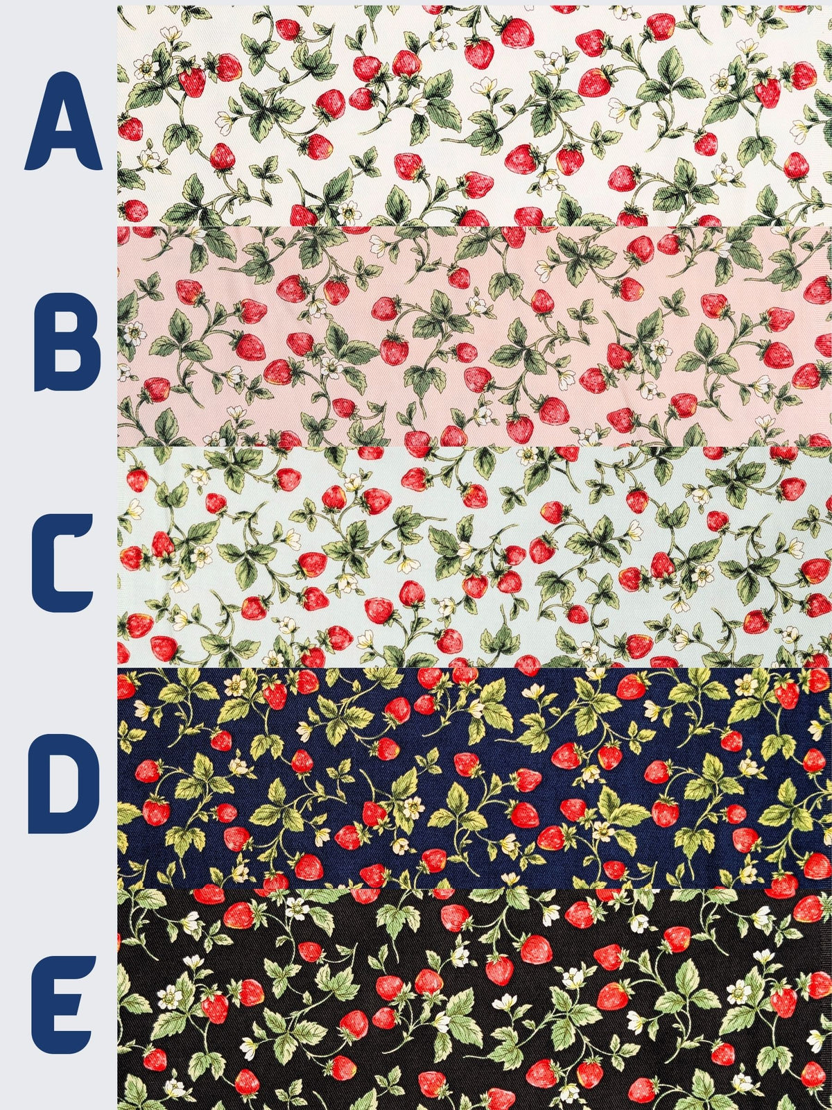 Kobayashi - Vining Strawberries Cotton Oxford Twill Fabric - White