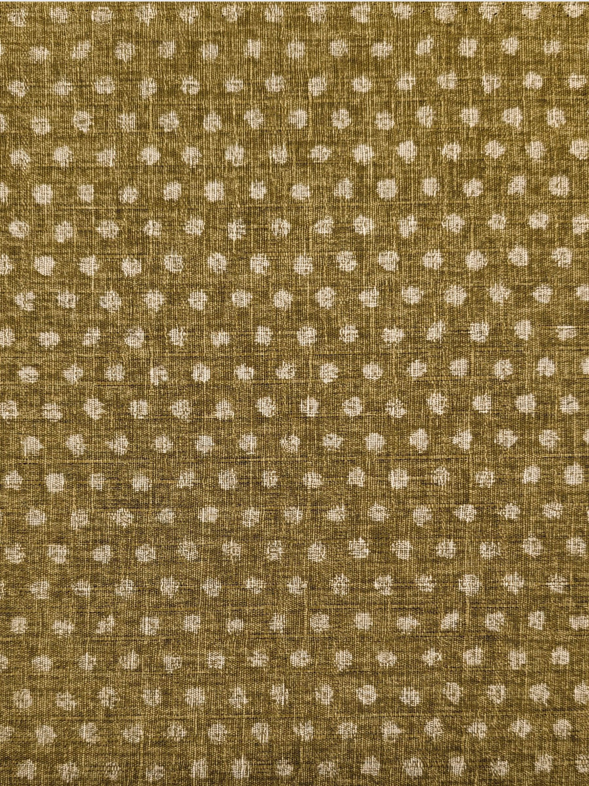 Morikiku - Small Dots Cotton Dobby Fabric - Light Green
