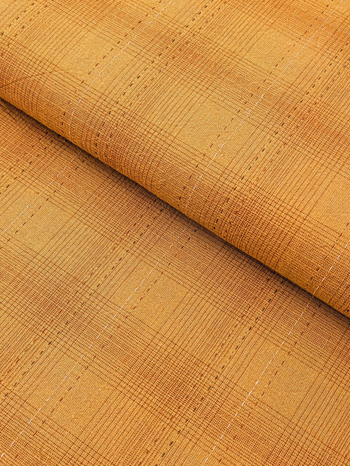 MYD - Glen Check Plaid Yarn Dyed Cotton Fabric - Marigold