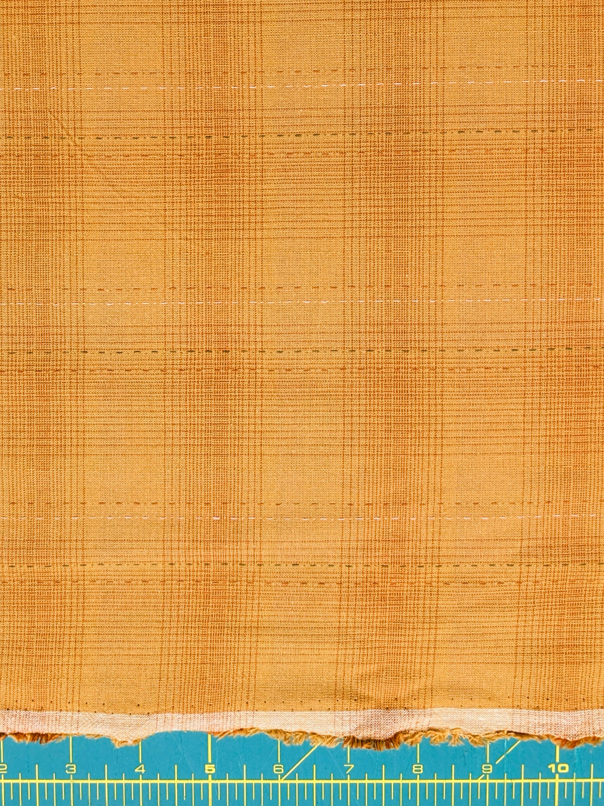 MYD - Glen Check Plaid Yarn Dyed Cotton Fabric - Marigold