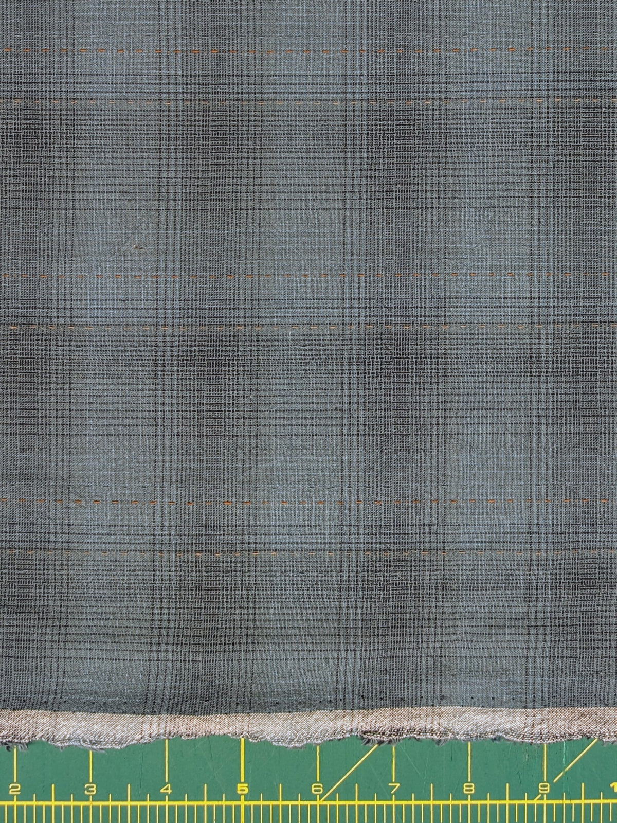 MYD - Glen Check Plaid Yarn Dyed Cotton Fabric - Medium Blue