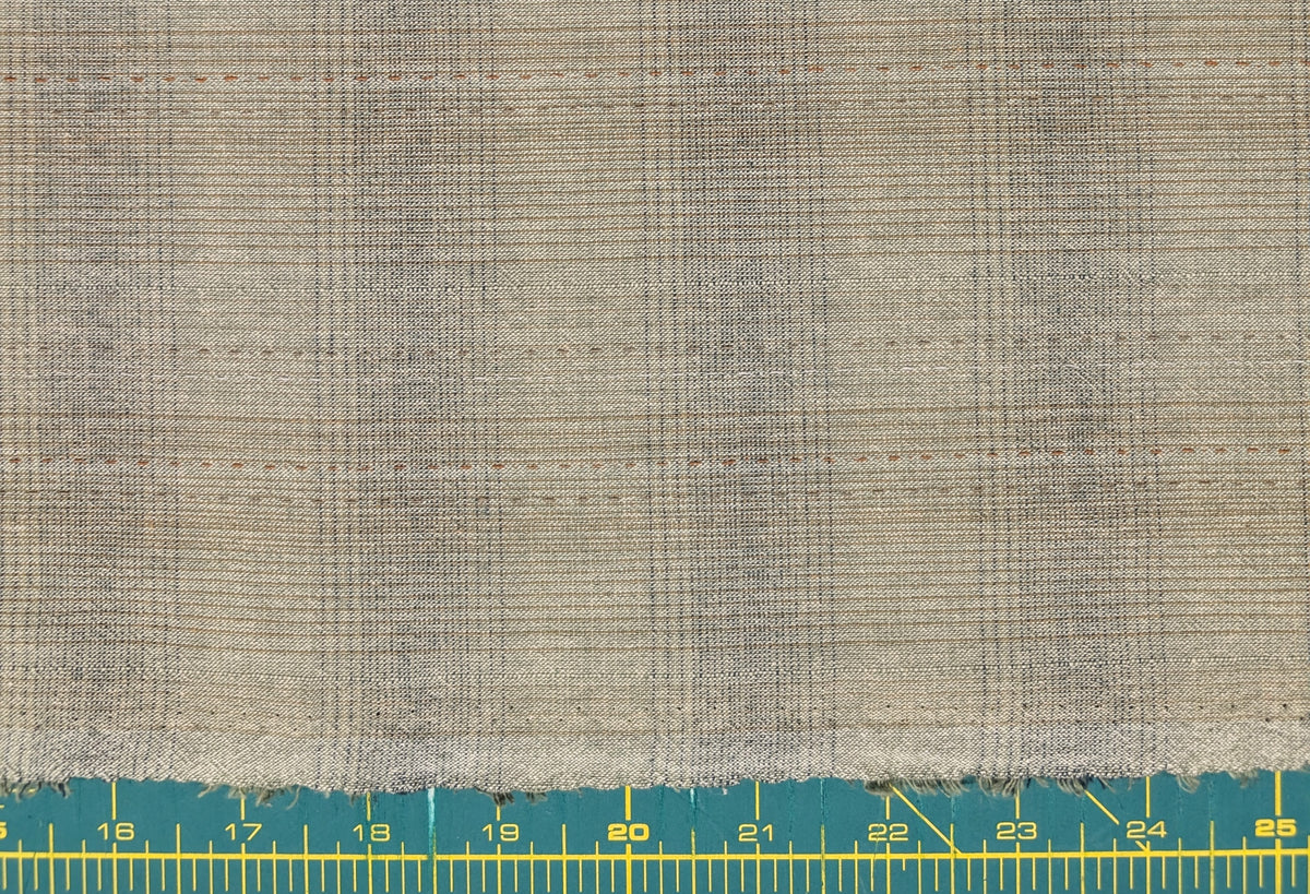 MYD - Glen Check Plaid Yarn Dyed Cotton Fabric - Pale Green