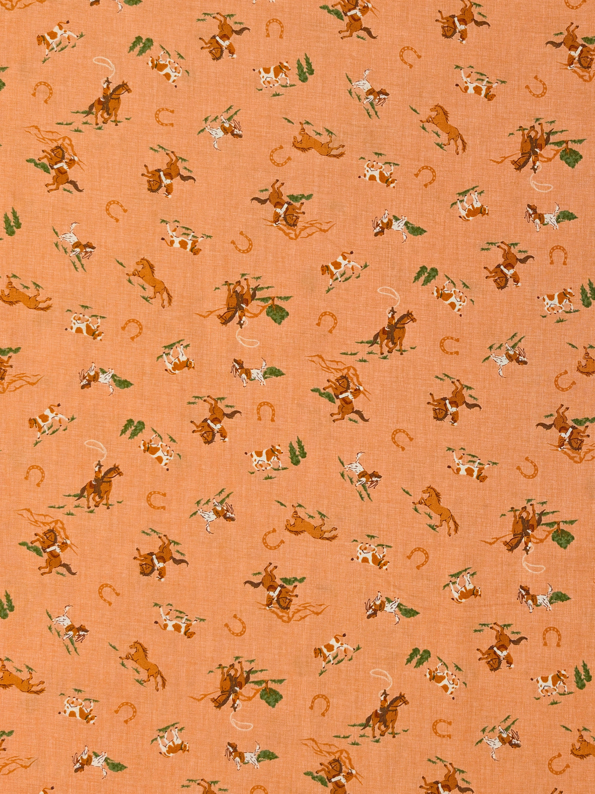 Vancet - Old Western Feed Sack Print Cotton Fabric - Pink