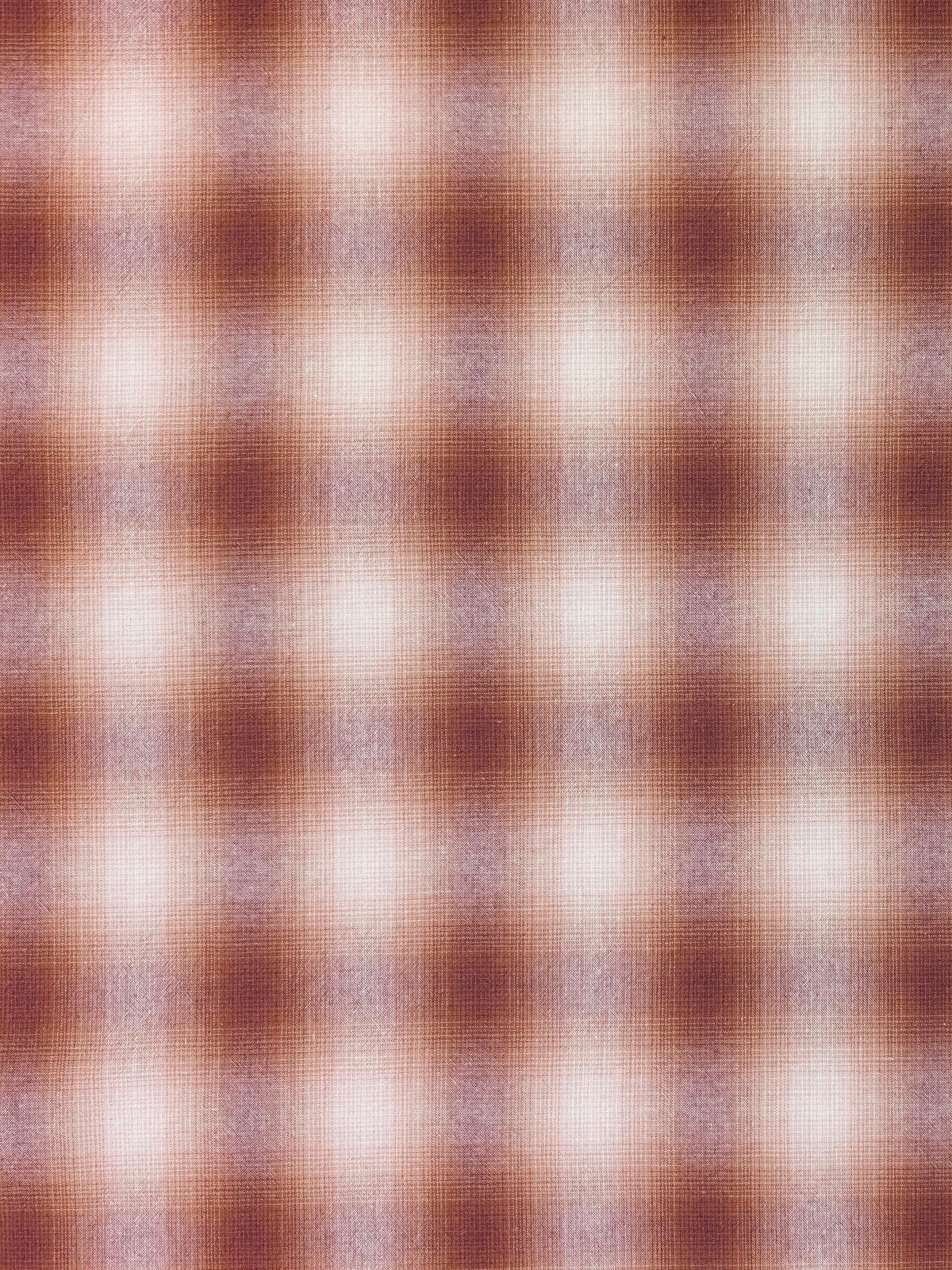 Handworks - Giant Windowpane Plaid Yarn Dyed Cotton Fabric - Dark Brown & Gray