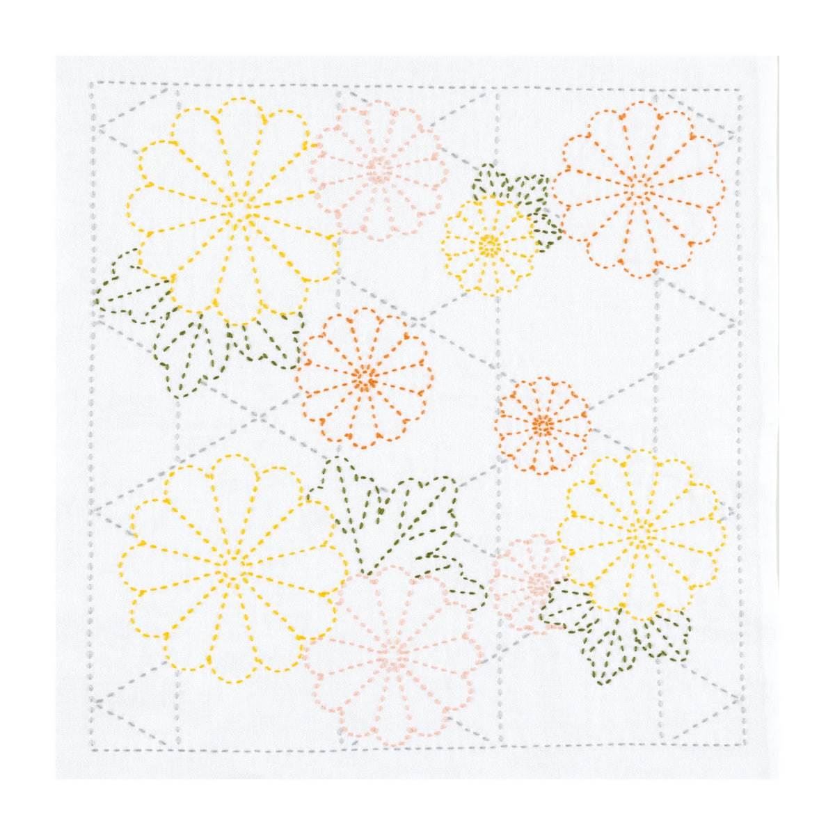 Olympus - Chrysanthemum Cotton Sashiko Sampler Kit - White