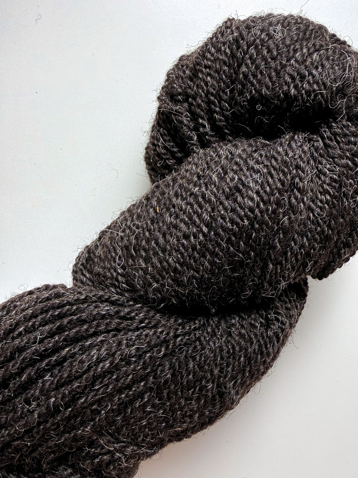 Spoiled Sheep - Suffolk/Finn/Merino Wool Yarn 200yd - Lainie #17 Charcoal Gray