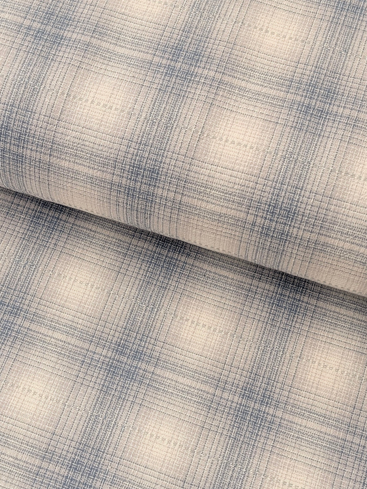 Handworks - Ombre Glen Plaid Yarn Dyed Cotton Fabric - Light Blue