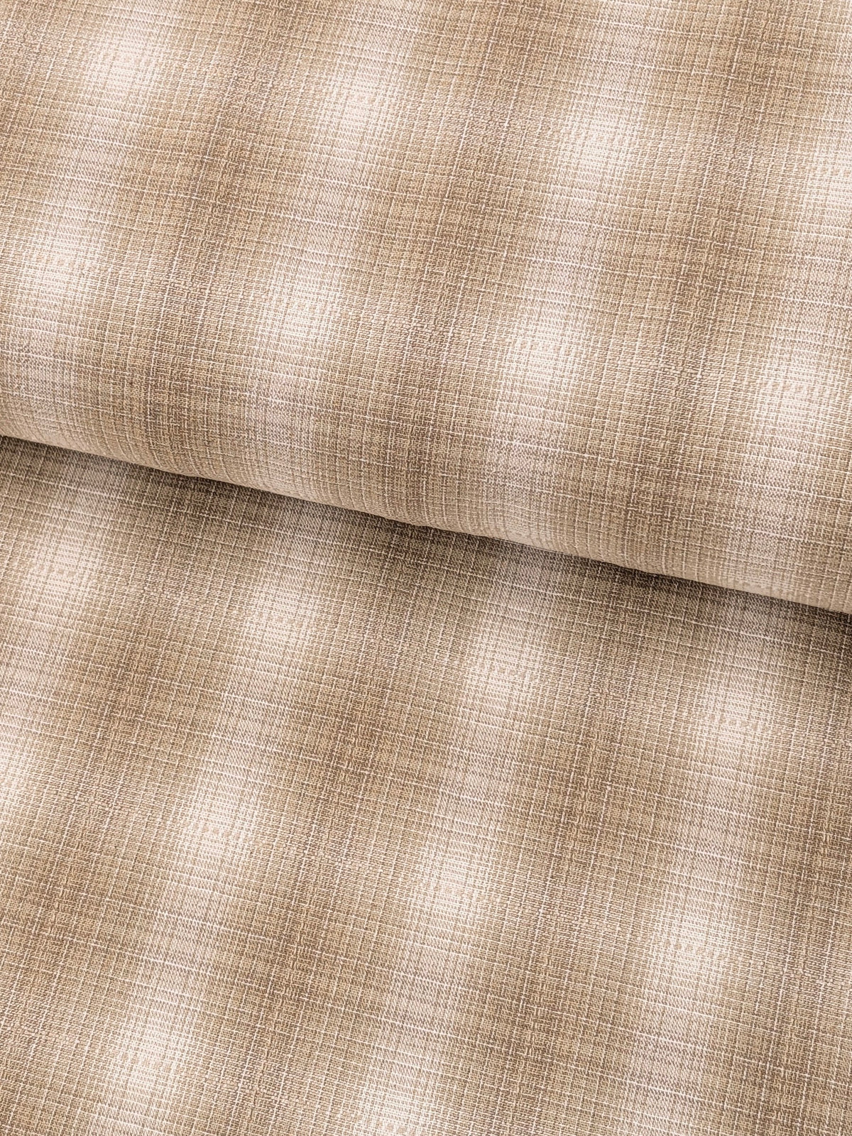 Handworks - Ombre Glen Plaid Yarn Dyed Cotton Fabric - Beige