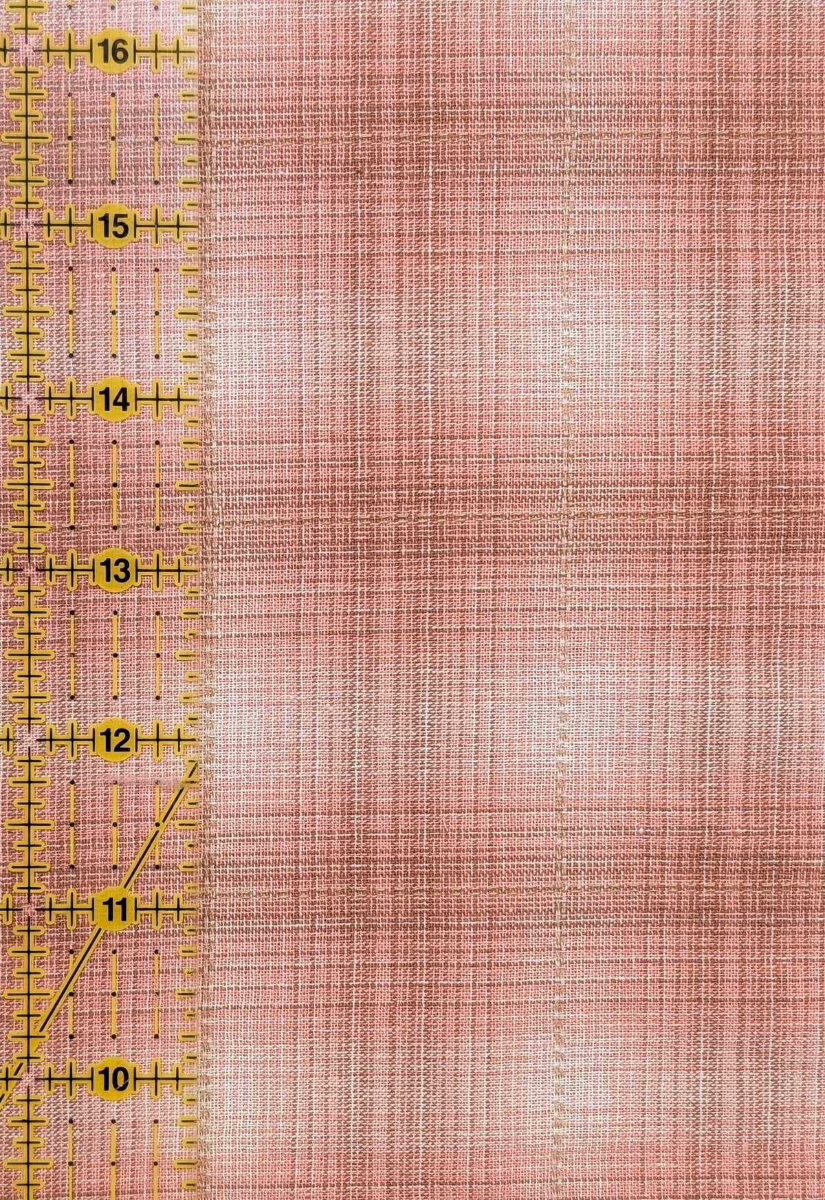 Handworks - Ombre Glen Plaid Yarn Dyed Cotton Fabric - Pink