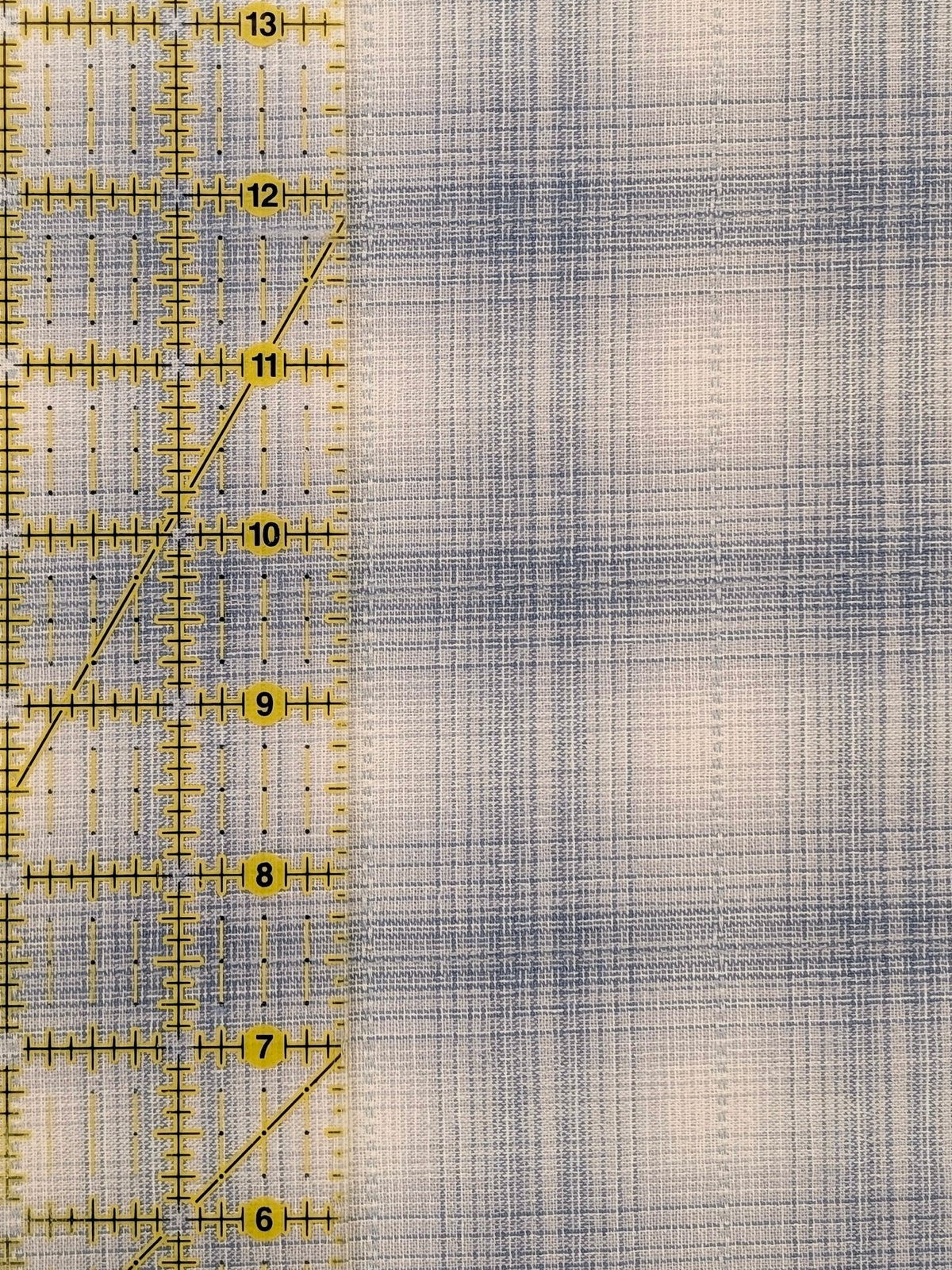 Handworks - Ombre Glen Plaid Yarn Dyed Cotton Fabric - Light Blue