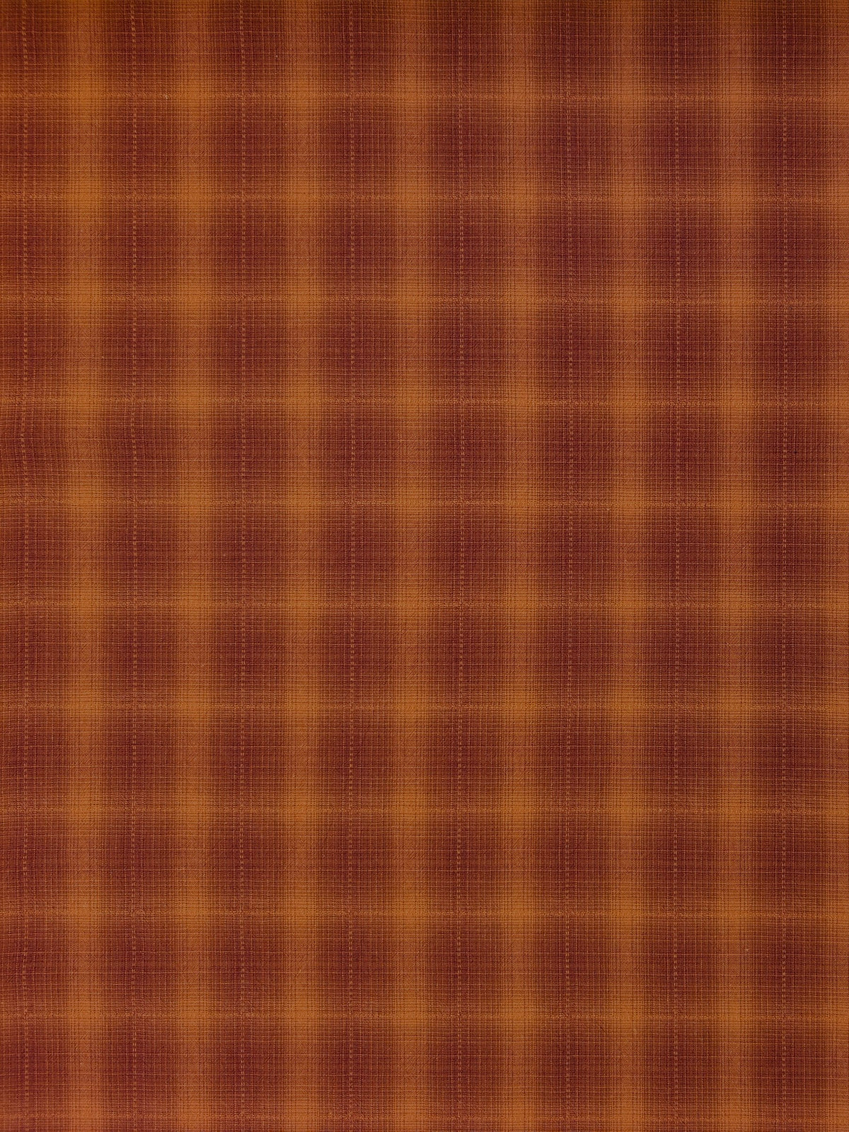 Handworks - Ombre Glen Plaid Yarn Dyed Cotton Fabric - Brick