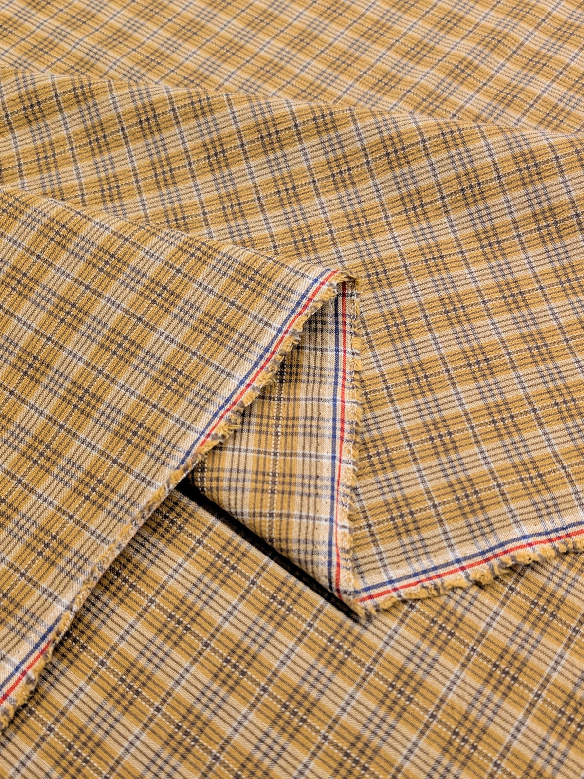 Textile Pantry - Check Plaid Yarn Dyed Cotton Fabric - Yellow