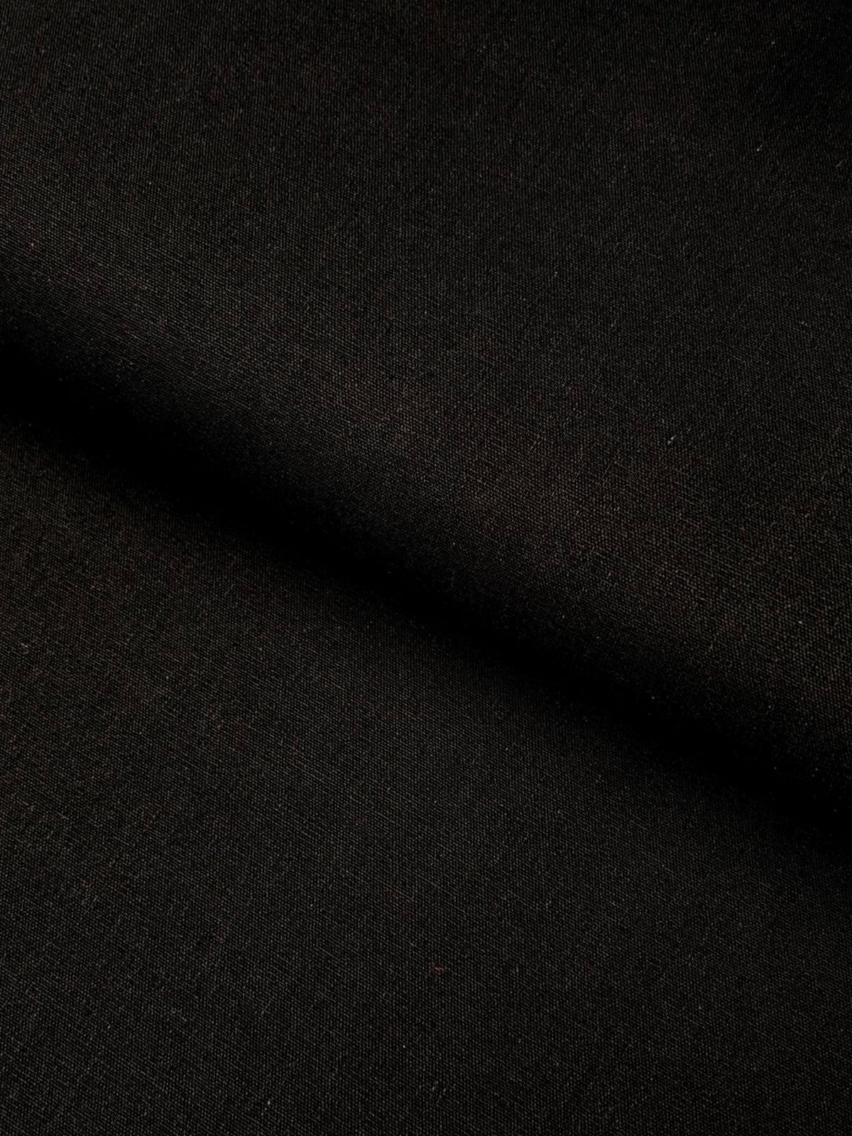 Kokka - Solid Recycled Cotton Canvas Fabric - Black