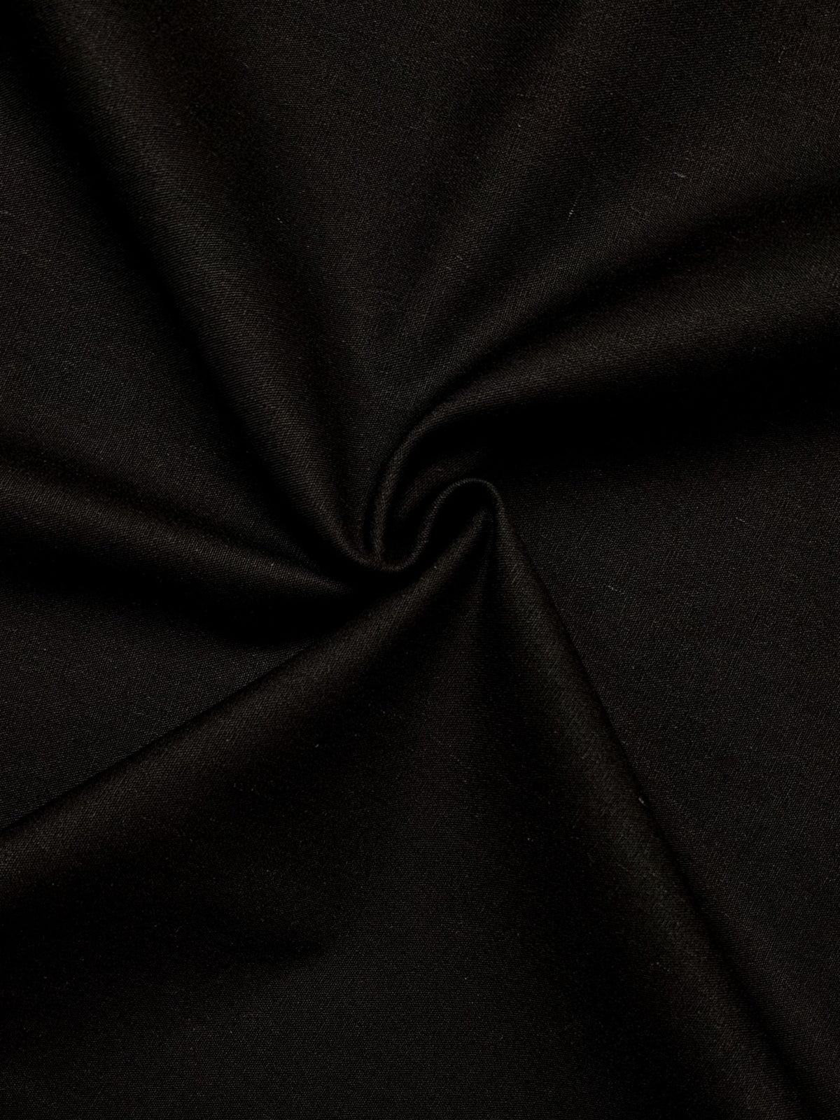 Kokka - Solid Recycled Cotton Canvas Fabric - Black