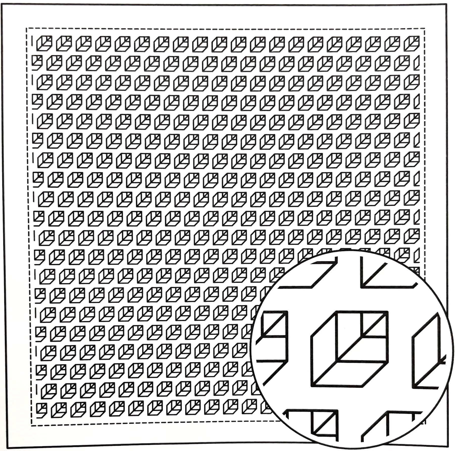 Olympus - Leaf Cotton Hana-Fukin Sashiko Sampler Cloth - White