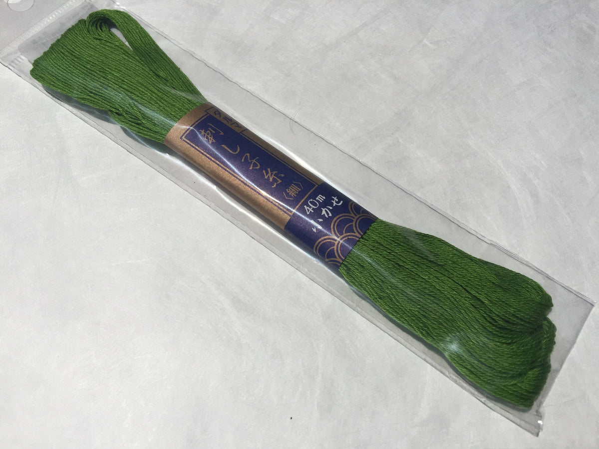 Yokota - Cotton Sashiko Thread 40m Skein - #24 Lime Green