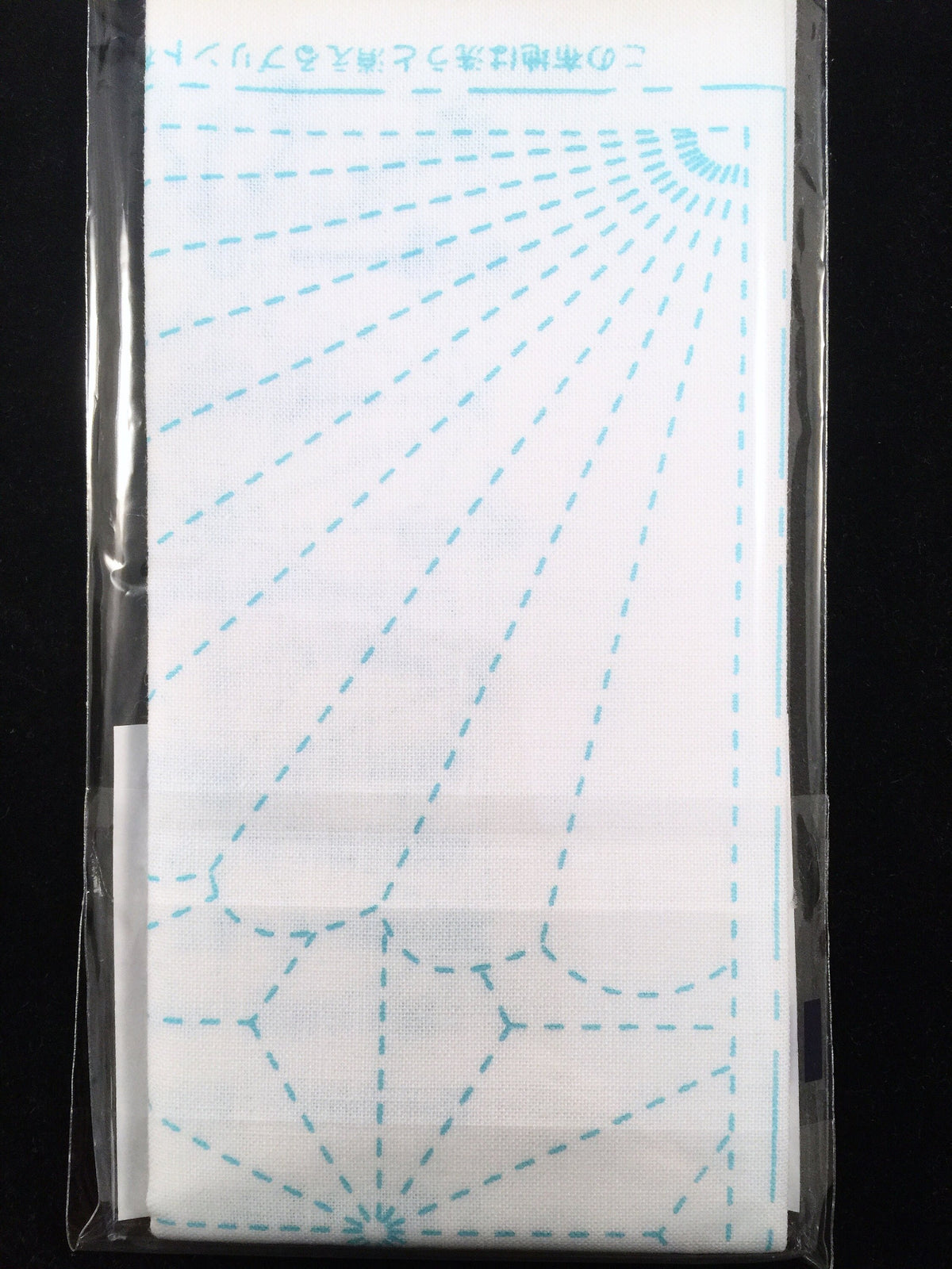 Yokota - Asanoha and Shippou Cotton Sashiko Fukin Sampler Cloth - White