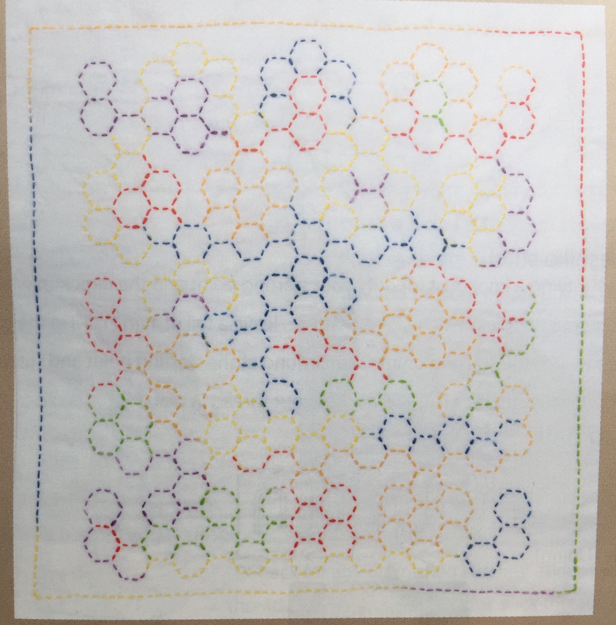Tulip - World America "Grandmother's Flower Garden" Sashiko Sampler Kit