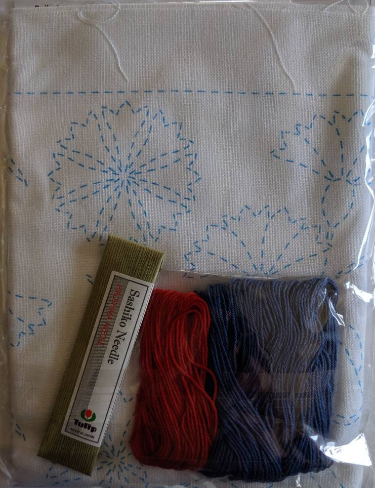 Tulip - World France "Ballerina and Cornflowers" Sashiko Sampler Kit