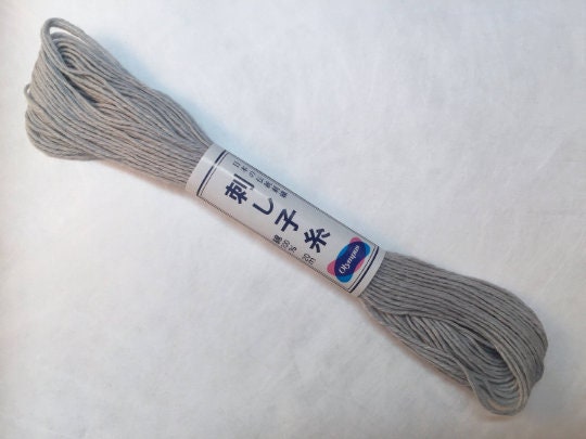 Olympus - Cotton Sashiko Thread 20m Skein - Color #28 Ash