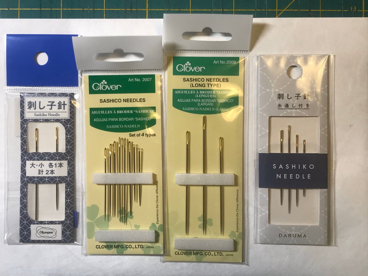 Daruma - Sashiko Needles Big Stitch with Threader Assorted Sizes