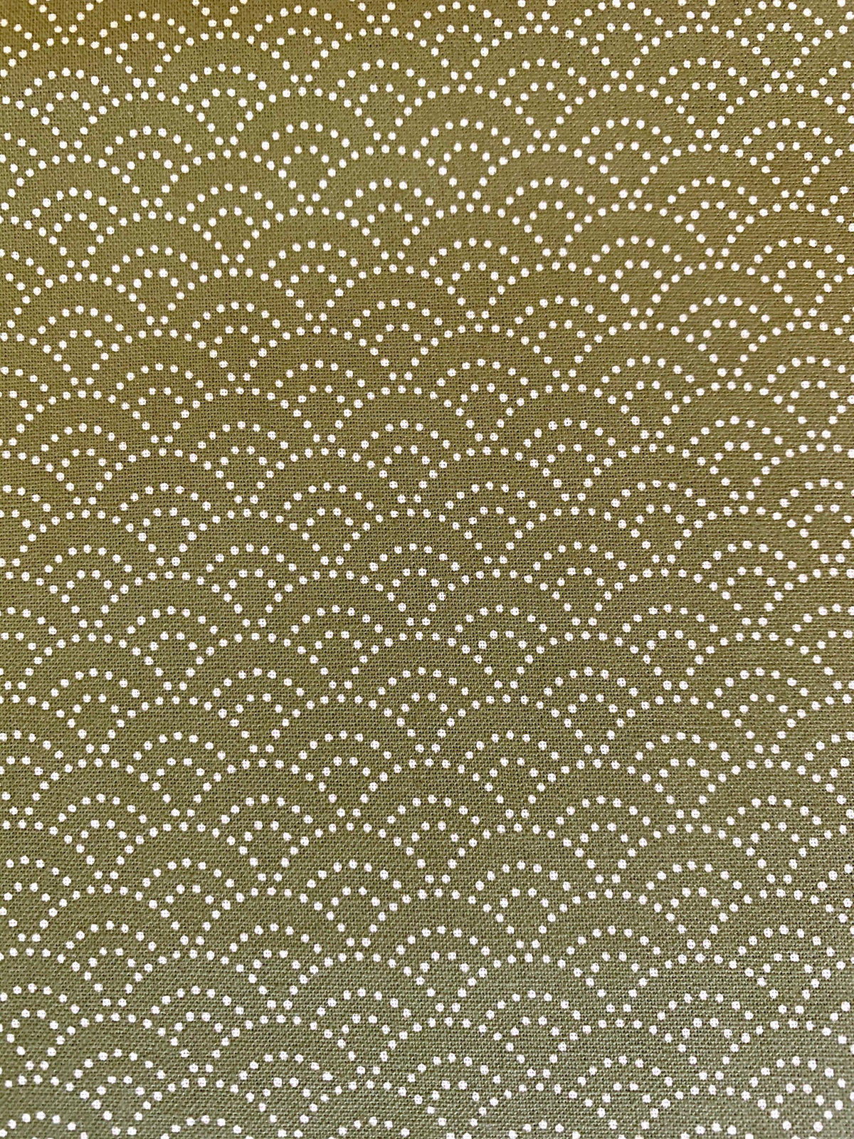 Sevenberry Dotted Waves in sage green Japanese cotton fabric 88222-3-3
