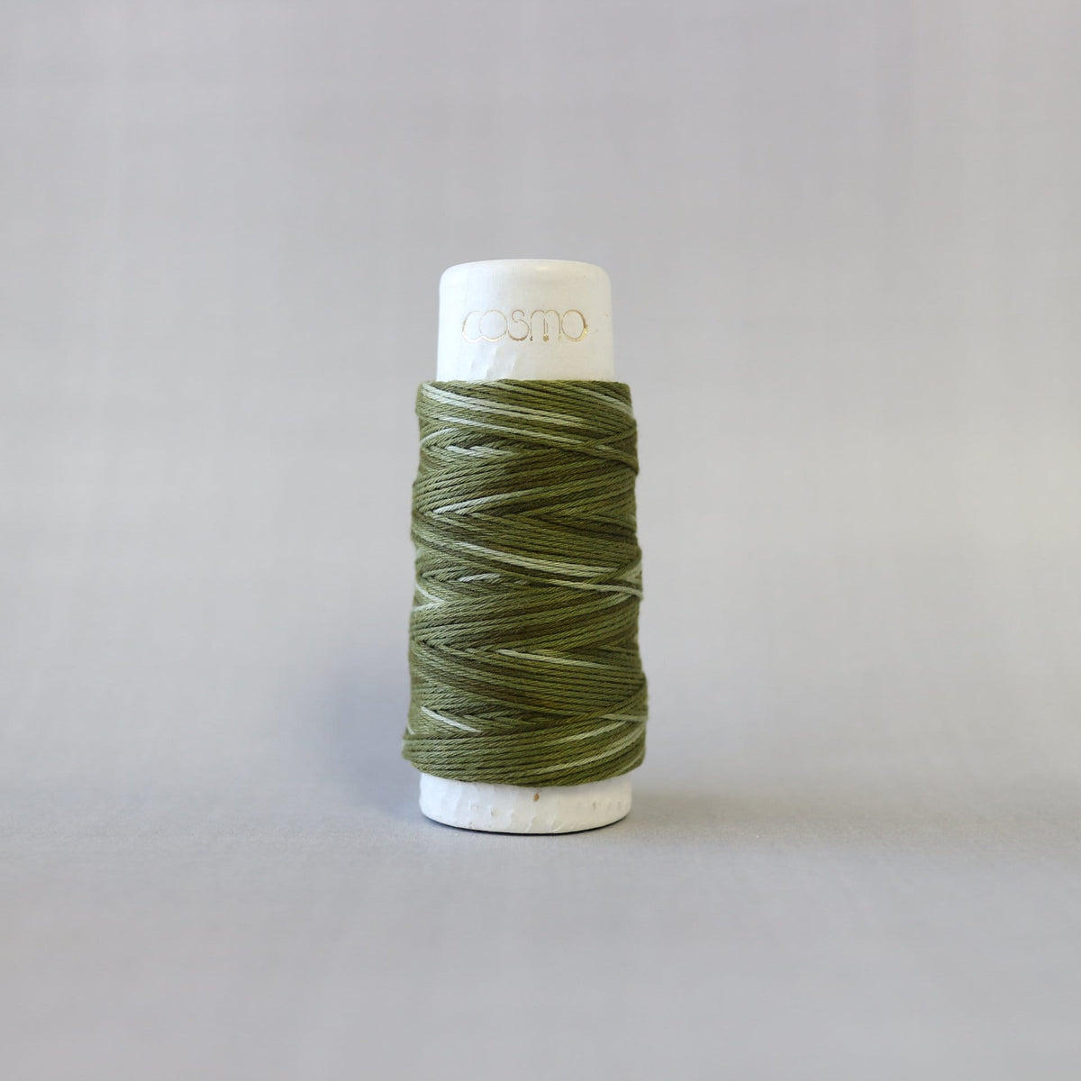 Lecien Cosmo - 'Hidamari' Cotton Sashiko Thread 30m Spool - Forest Moss (Gradation Green)