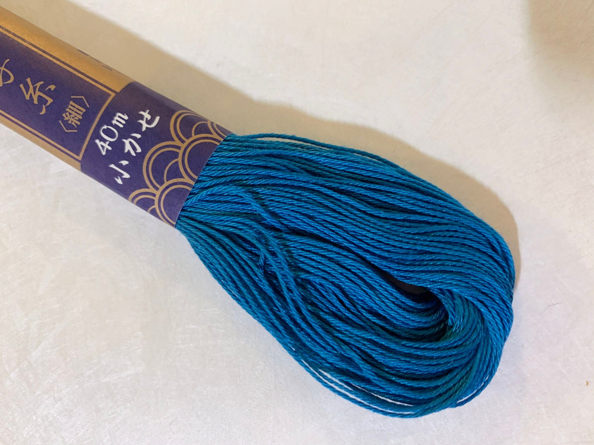 Yokota - Cotton Sashiko Thread 40m Skein - #27 Blue
