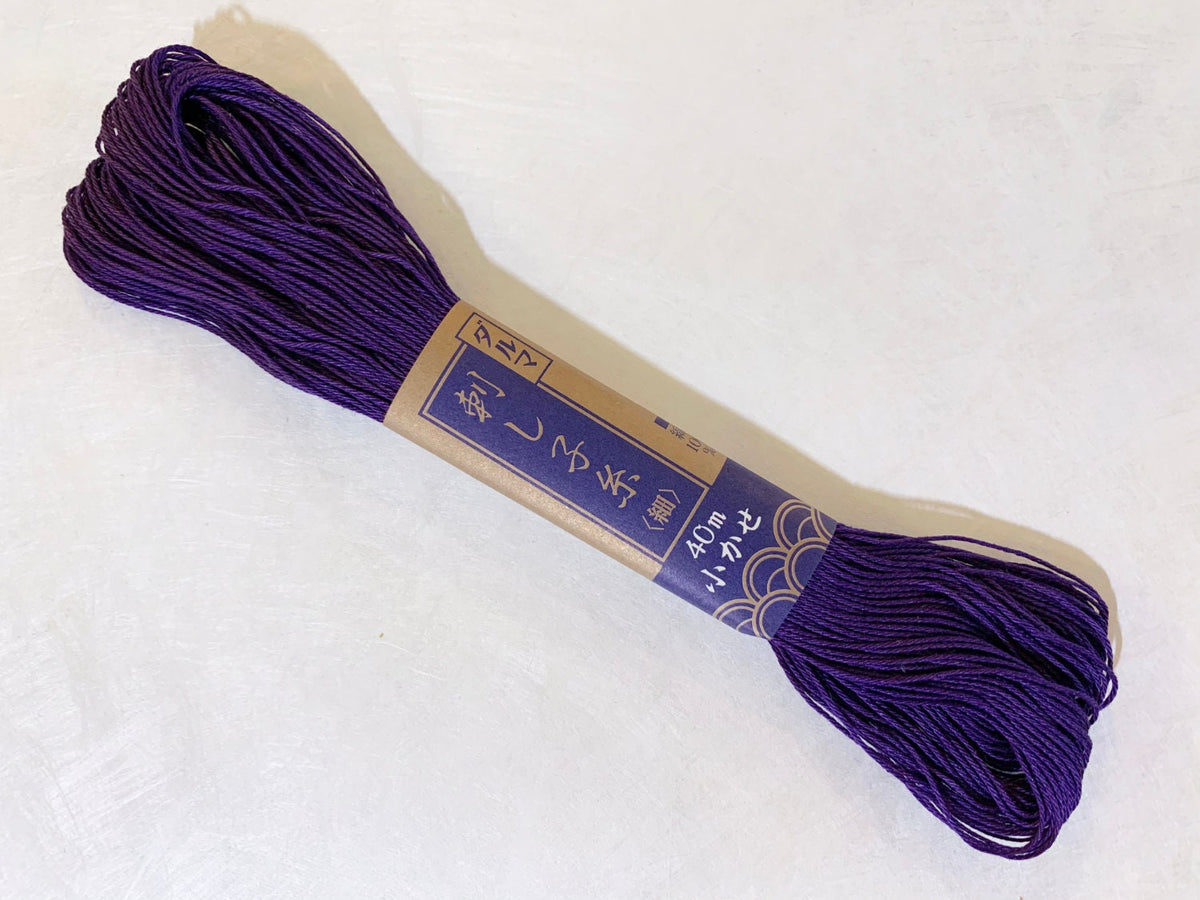 Yokota - Cotton Sashiko Thread 40m Skein - #28 Grape