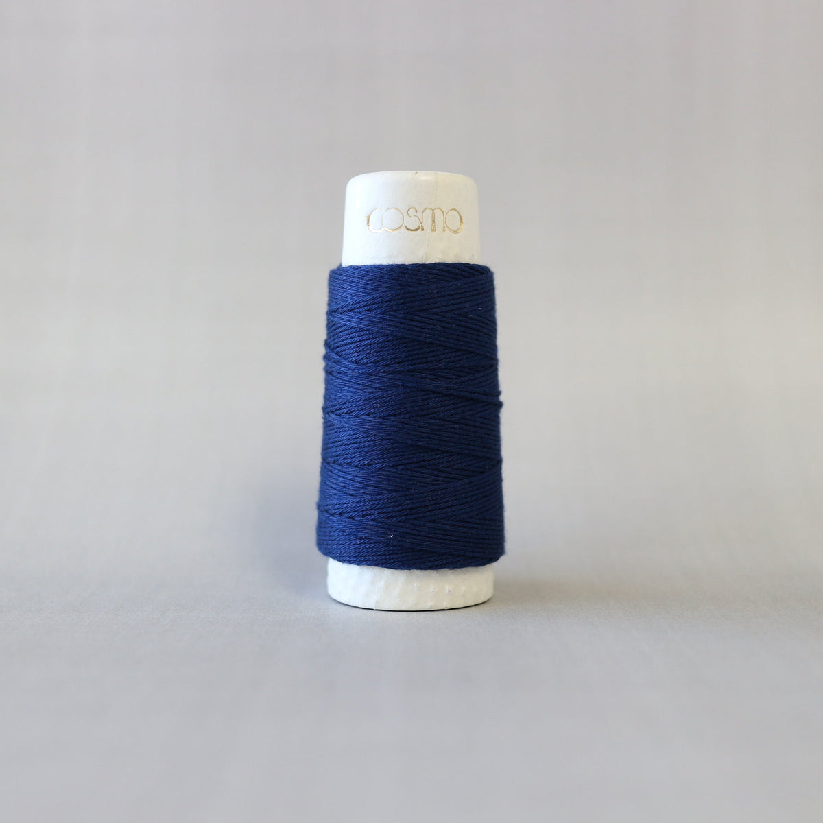 Lecien Cosmo - 'Hidamari' Cotton Sashiko Thread 30m Spool - Indigo Blue (Solid)