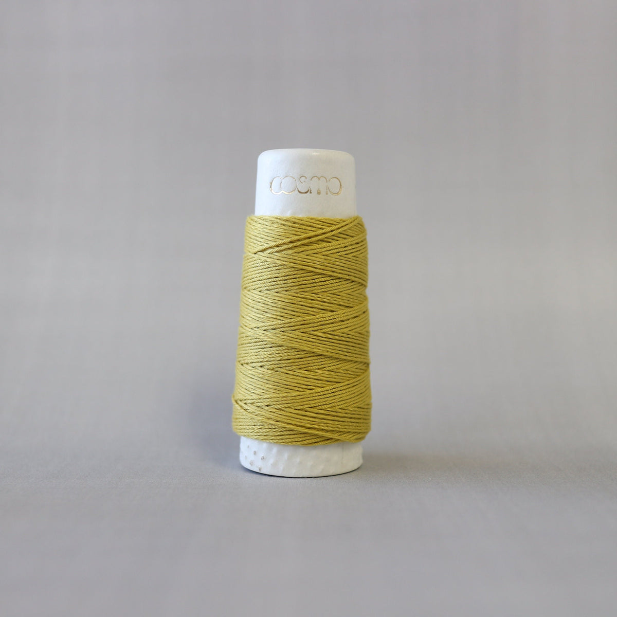 Lecien Cosmo - 'Hidamari' Cotton Sashiko Thread 30m Spool - Olive (Solid)