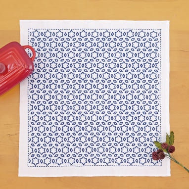 Olympus - Stars and Three Diamonds Sashiko Sampler Kit - Blue