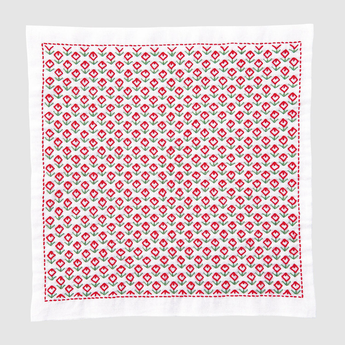 Olympus - Flower Field Sashiko Sampler Kit - Red / Green / White