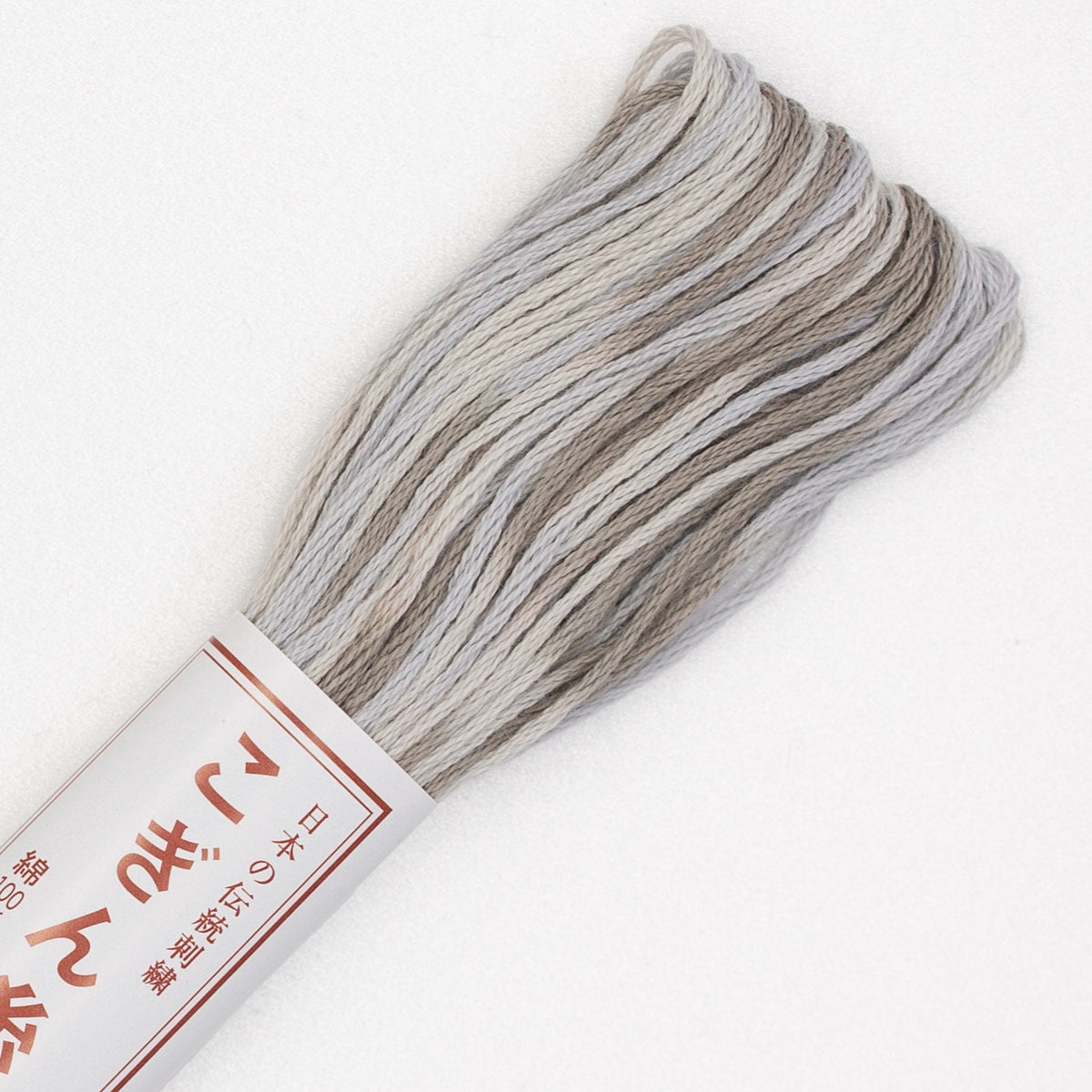 Olympus - Cotton Kogin Thread 18m Skein - Variegated #41 Storm Cloud