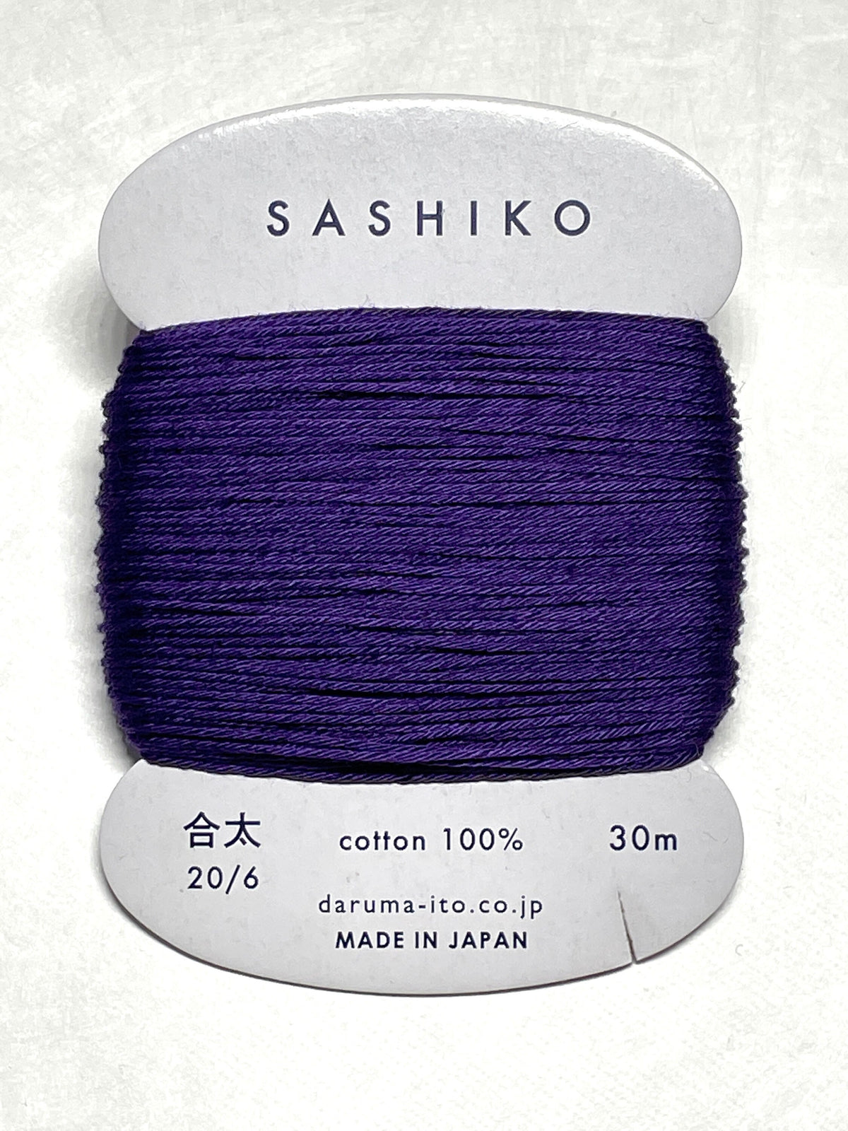 Daruma - Cotton Sashiko Thread 30m Card 20/6 - #223 Grape Purple