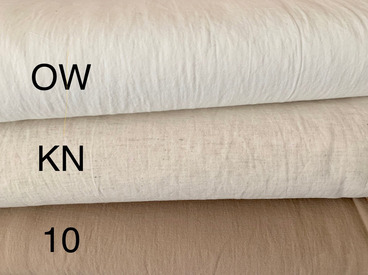 Cosmo Japanese cotton linen fabric AD5192-OW creamy white